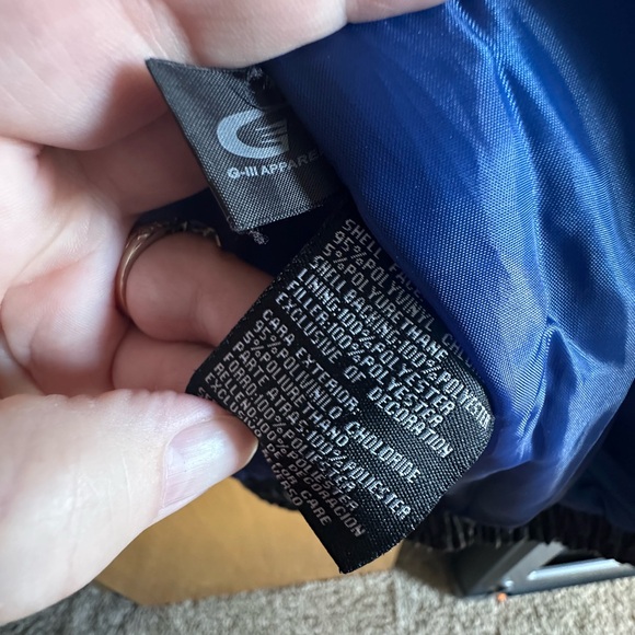 NFL Carl Banks NY Giants Black and Blue Bomber/Varsity Coat Size XL - Picture 9 of 11